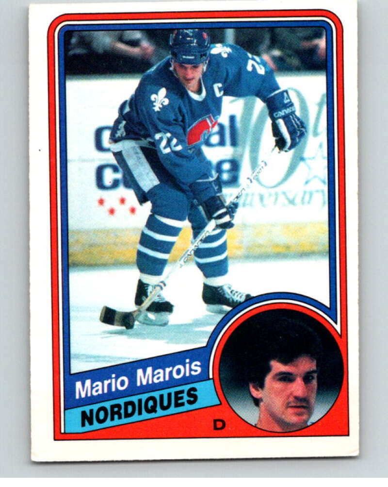 1984-85 O-Pee-Chee #282 Mario Marois Quebec Nordiques V64481 Image 1