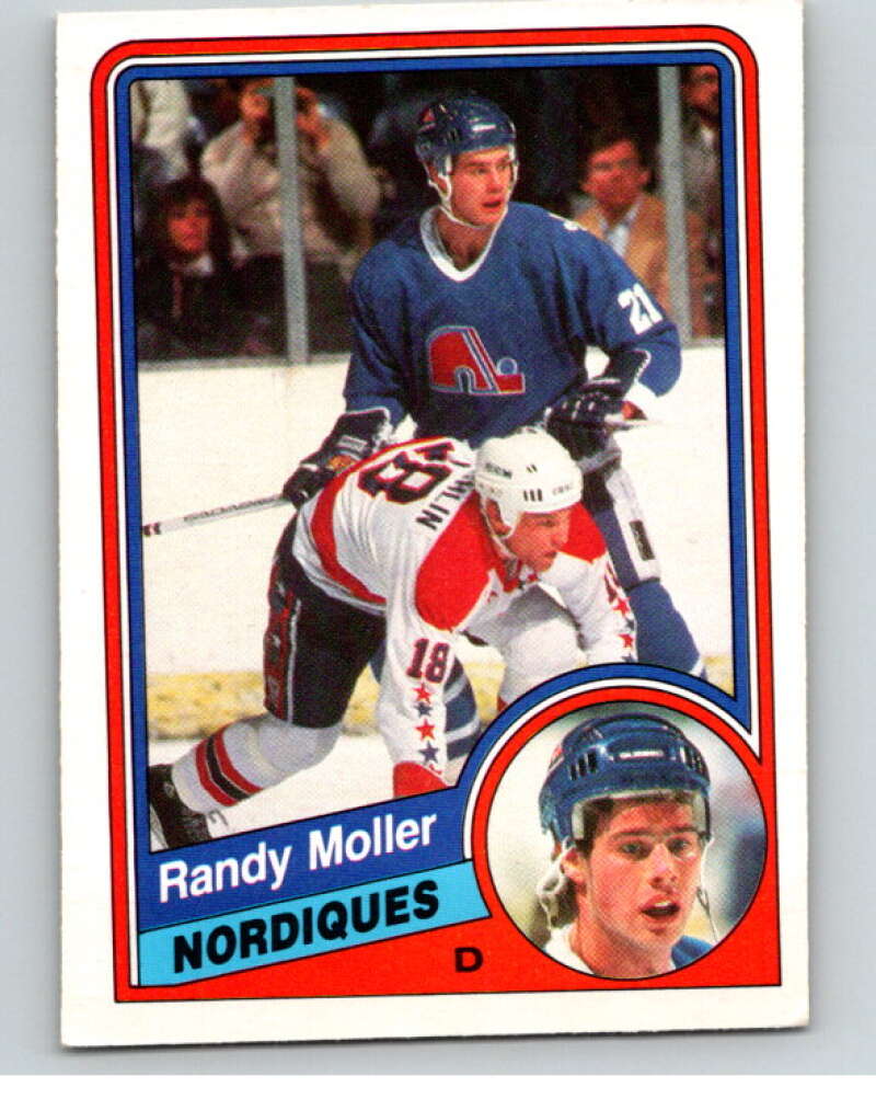 1984-85 O-Pee-Chee #284 Randy Moller Quebec Nordiques V64485 Image 1