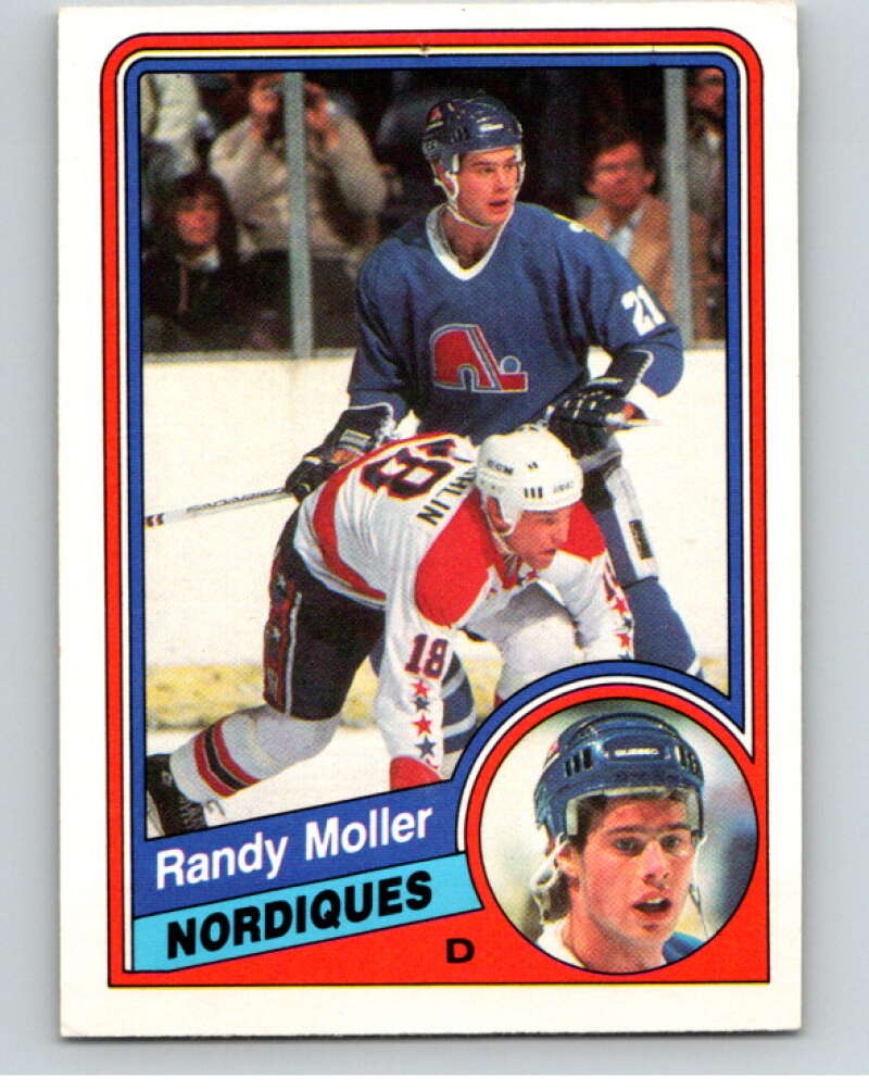 1984-85 O-Pee-Chee #284 Randy Moller Quebec Nordiques V64488 Image 1