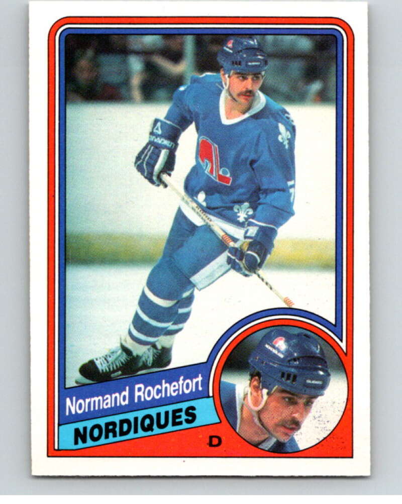 1984-85 O-Pee-Chee #287 Normand Rochefort Quebec Nordiques V64498 Image 1
