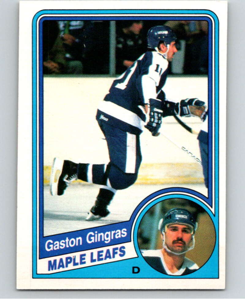1984-85 O-Pee-Chee #303 Gaston Gingras Toronto Maple Leafs V64544 Image 1