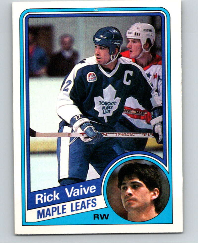 1984-85 O-Pee-Chee #313 Rick Vaive Toronto Maple Leafs V64573 Image 1