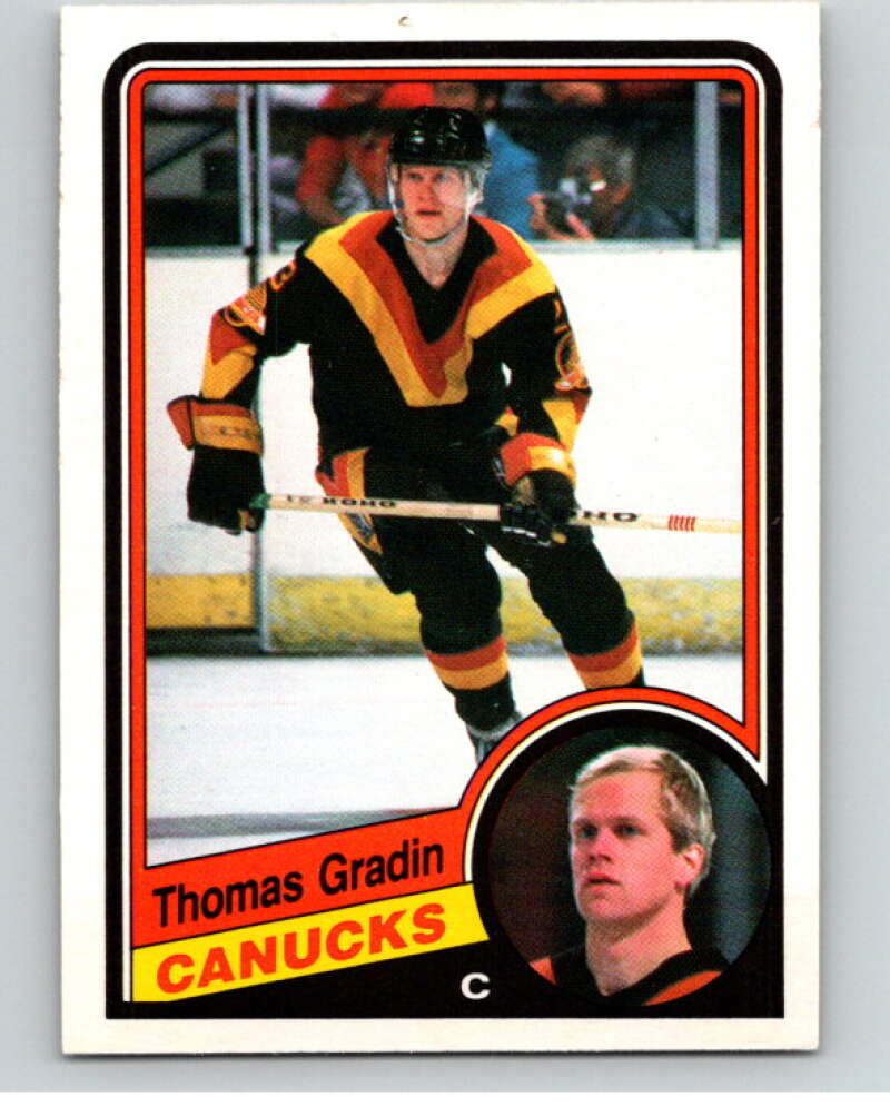 1984-85 O-Pee-Chee #319 Thomas Gradin Vancouver Canucks V64593 Image 1