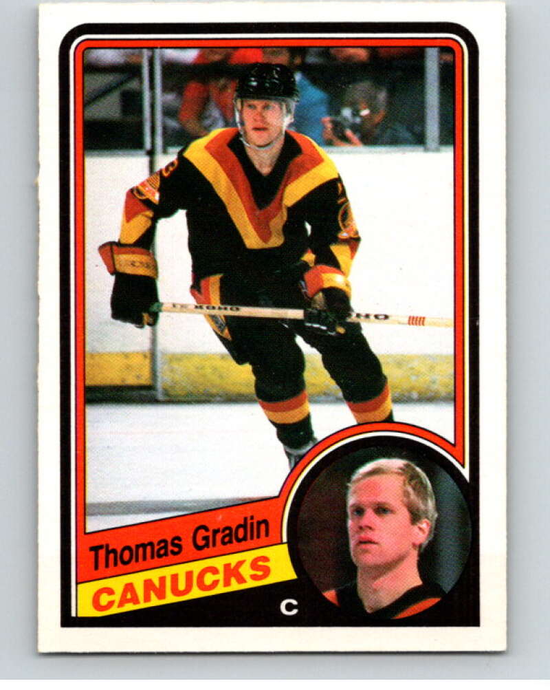1984-85 O-Pee-Chee #319 Thomas Gradin Vancouver Canucks V64595 Image 1