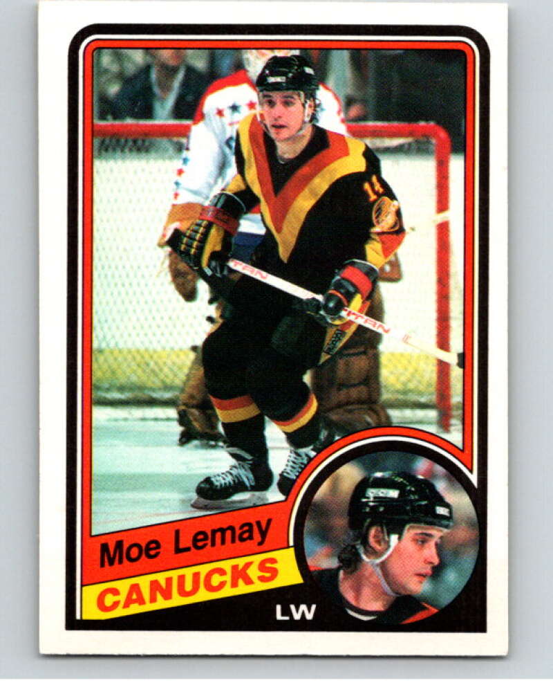 1984-85 O-Pee-Chee #322 Moe Lemay RC Rookie Vancouver Canucks V64610 Image 1
