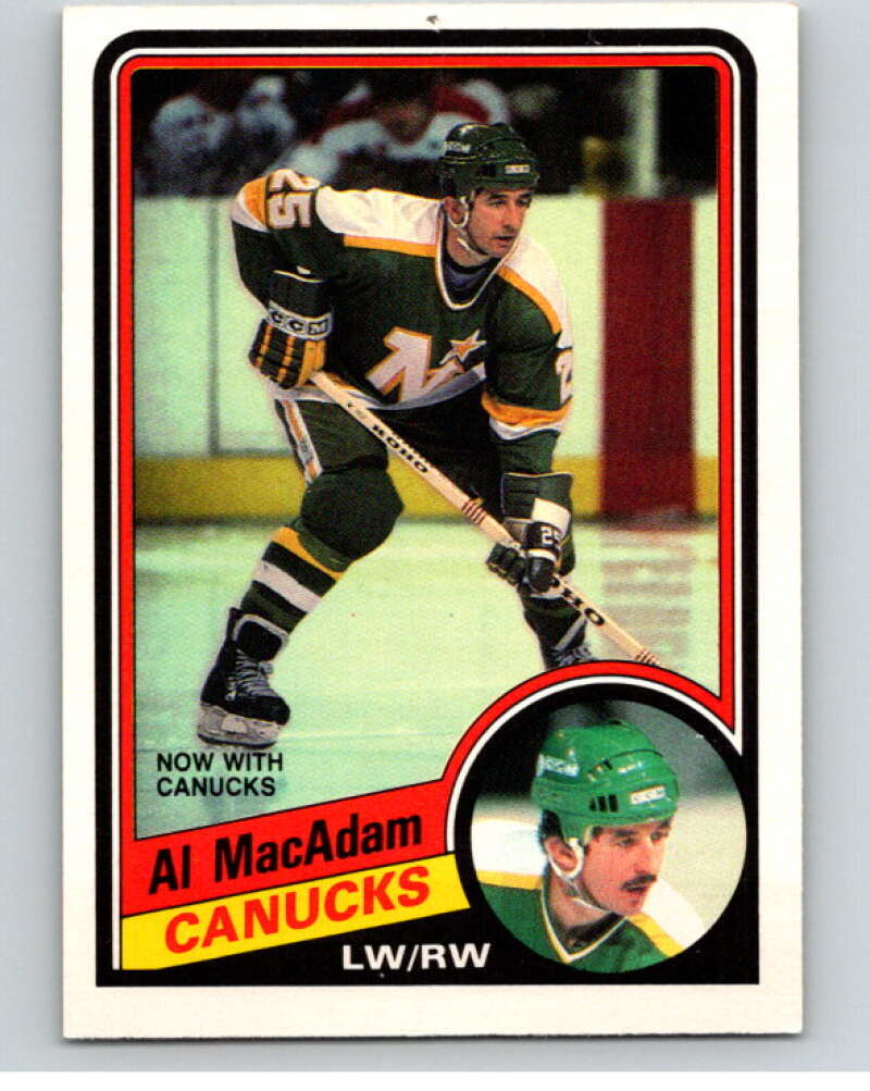 1984-85 O-Pee-Chee #324 Al MacAdam Vancouver Canucks V64614 Image 1