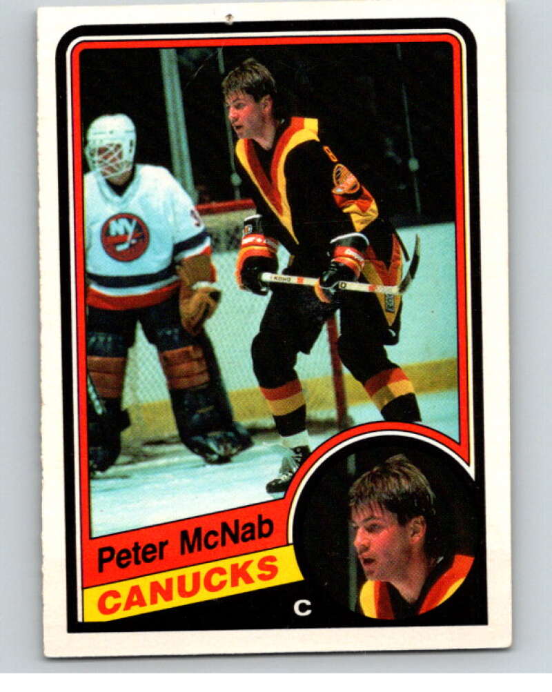 1984-85 O-Pee-Chee #326 Peter McNab Vancouver Canucks V64618 Image 1