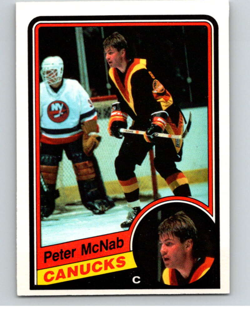1984-85 O-Pee-Chee #326 Peter McNab Vancouver Canucks V64619 Image 1