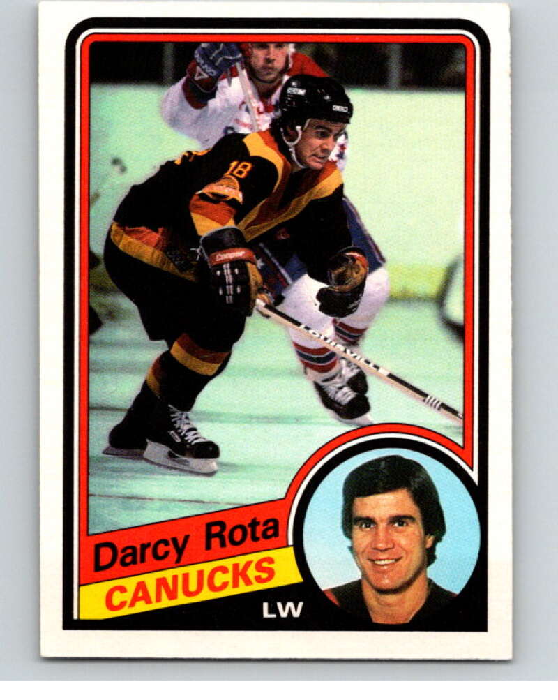 1984-85 O-Pee-Chee #328 Darcy Rota Vancouver Canucks V64621 Image 1