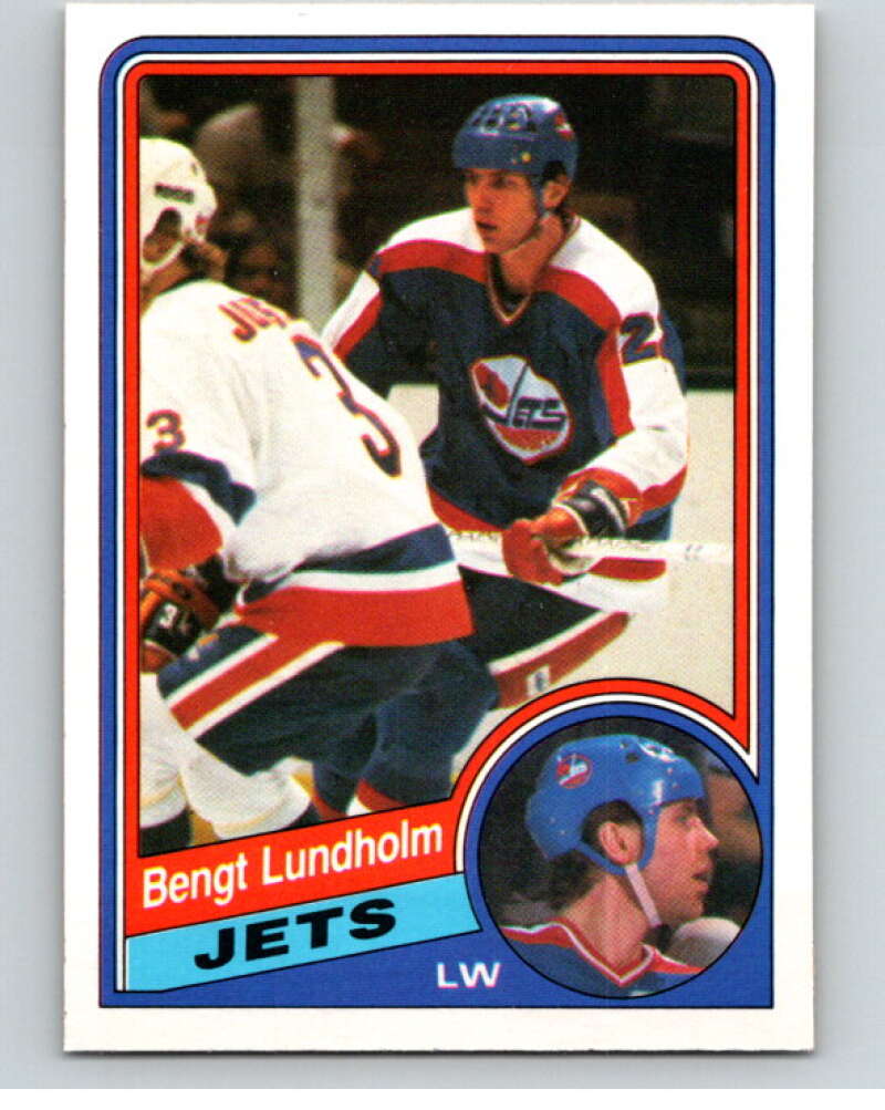 1984-85 O-Pee-Chee #341 Bengt Lundholm Winnipeg Jets V64651 Image 1