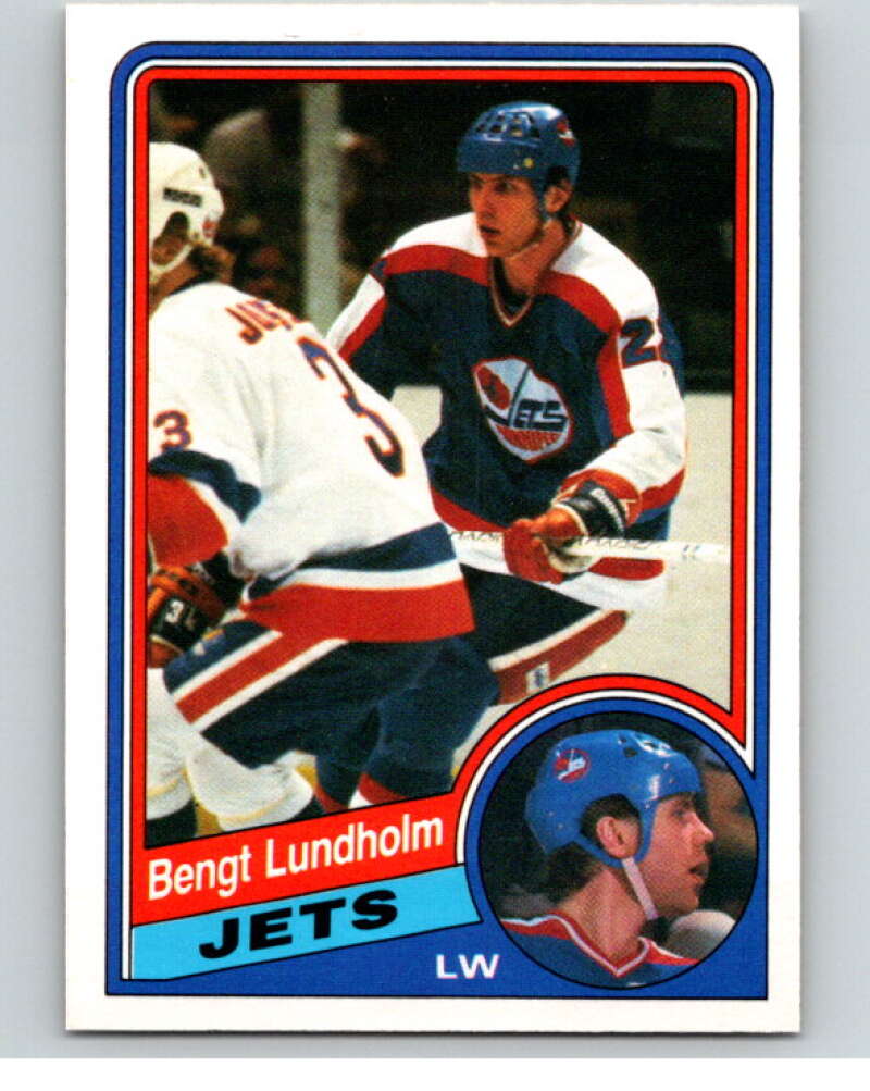 1984-85 O-Pee-Chee #341 Bengt Lundholm Winnipeg Jets V64654 Image 1