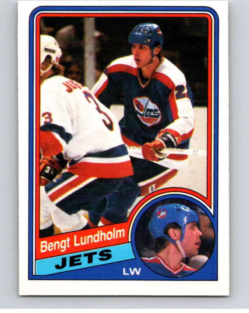 1984-85 O-Pee-Chee #341 Bengt Lundholm Winnipeg Jets V64656 Image 1