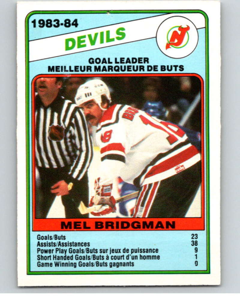 1984-85 O-Pee-Chee #361 Mel Bridgman TL New Jersey Devils V64708 Image 1