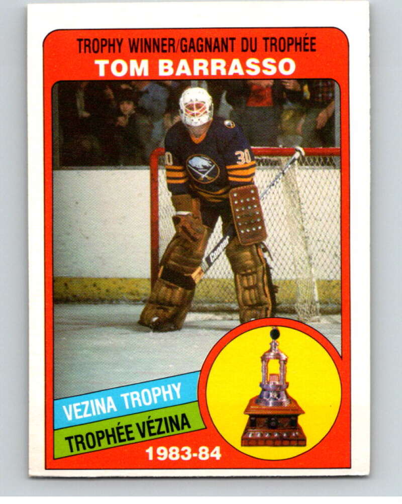 1984-85 O-Pee-Chee #379 Tom Barrasso TR Buffalo Sabres V64746 Image 1