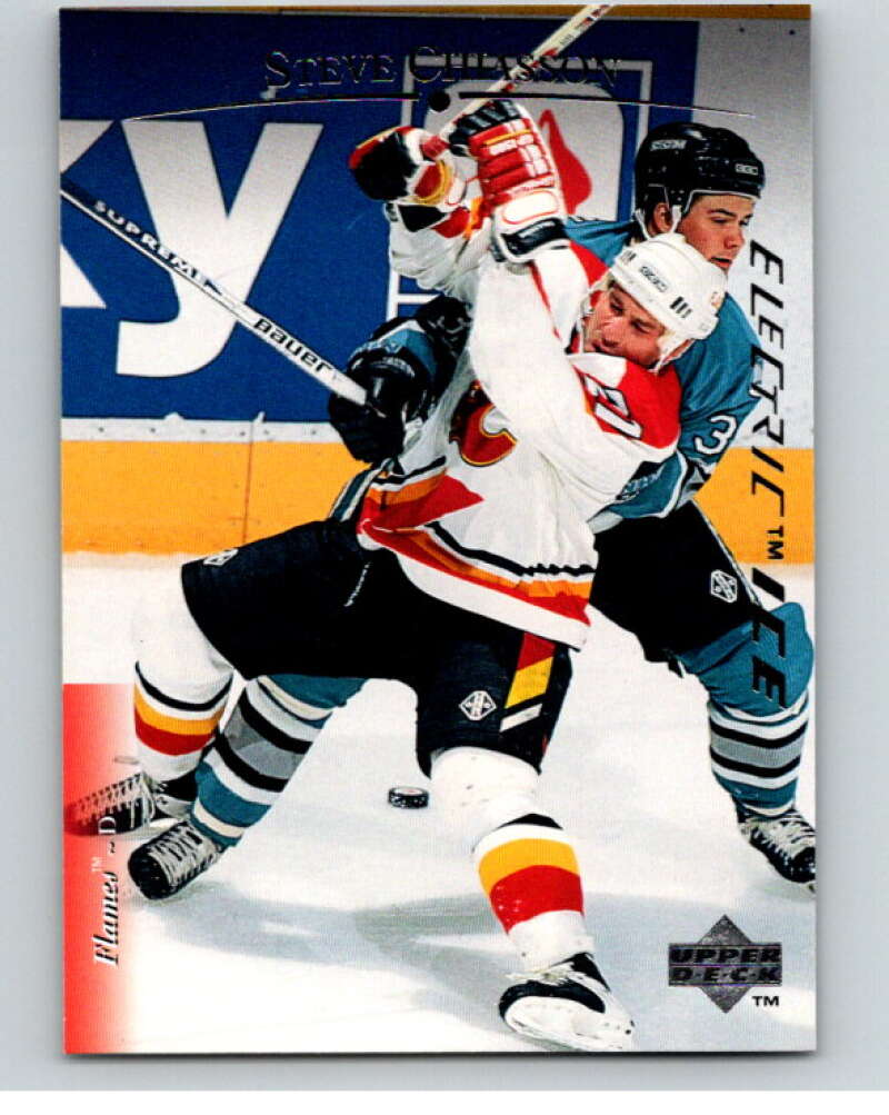 1995-96 Upper Deck Electric Ice #10 Steve Chiasson Calgary Flames V64891 Image 1