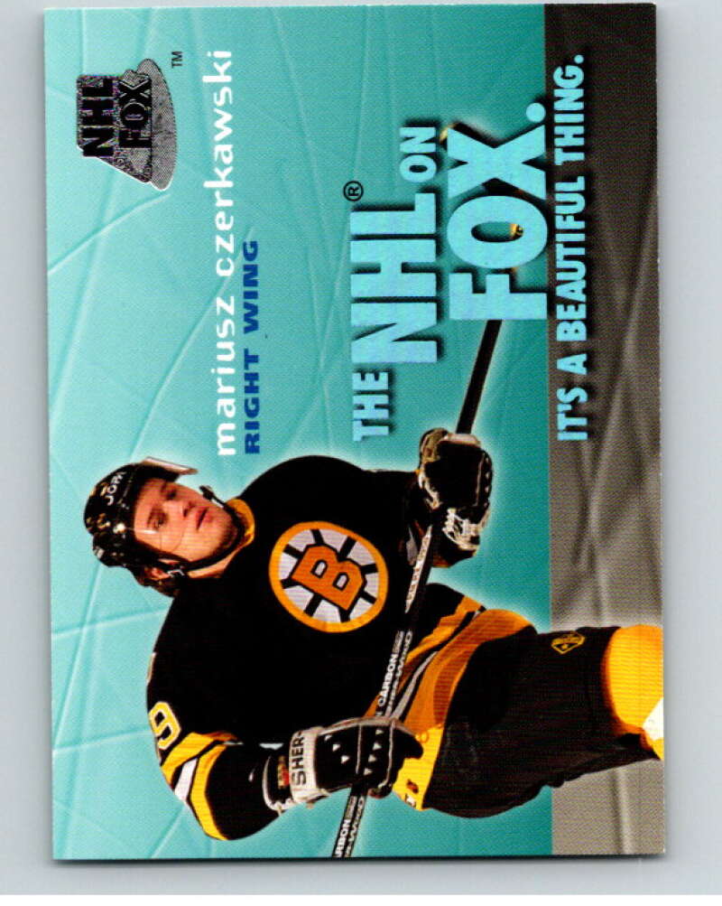 1995-96 SkyBox Impact NHL On Fox #1 Mariusz Czerkawski Bruins V64949 Image 1