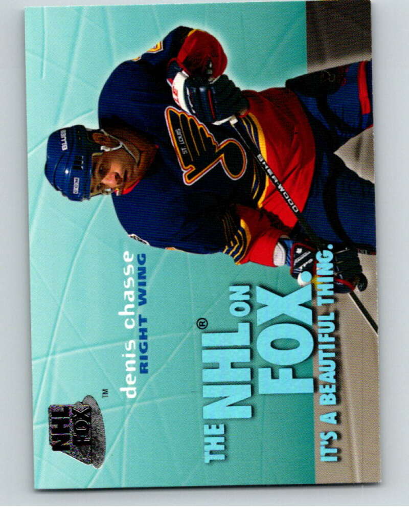 1995-96 SkyBox Impact NHL On Fox #5 Denis Chasse St. Louis Blues V64951 Image 1