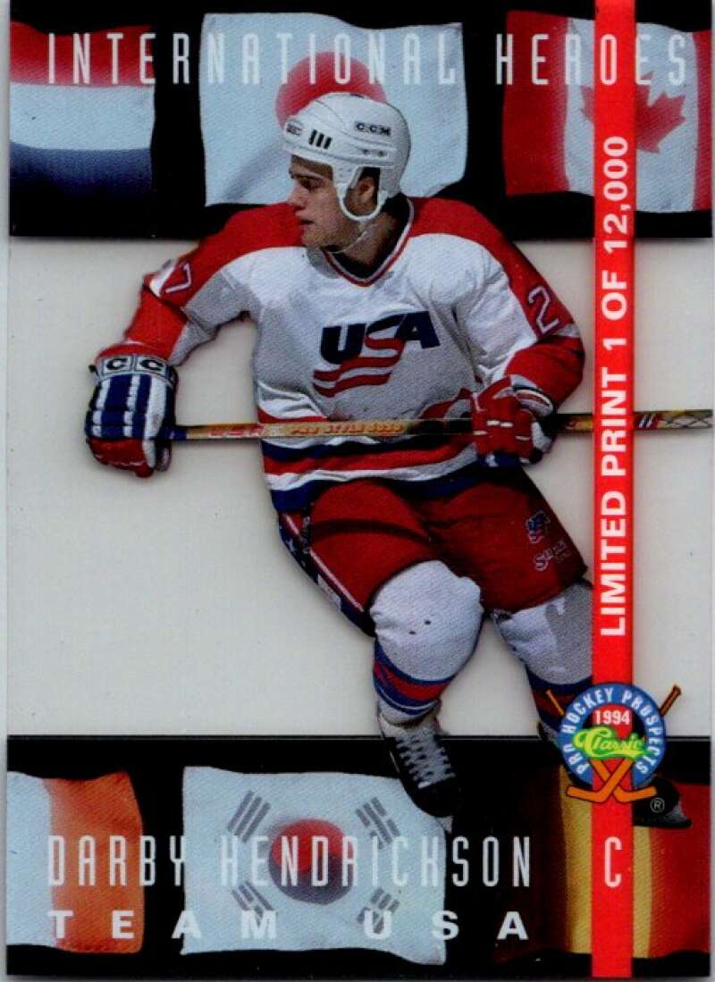 1994-95 Classic Prospects International #LP6 Darby Hendrickson V64964 Image 1