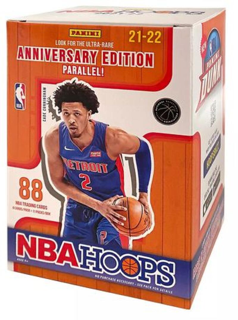 2021-22 Panini NBA Hoops Basketball Box Factory Sealed - 88 Cards! Image 1