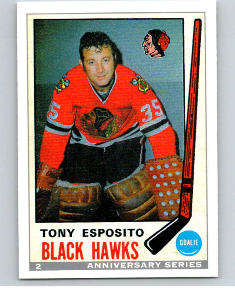 1992-93 O-Pee-Chee 25th Anniversary Inserts #2 Tony Esposito V65033 Image 1
