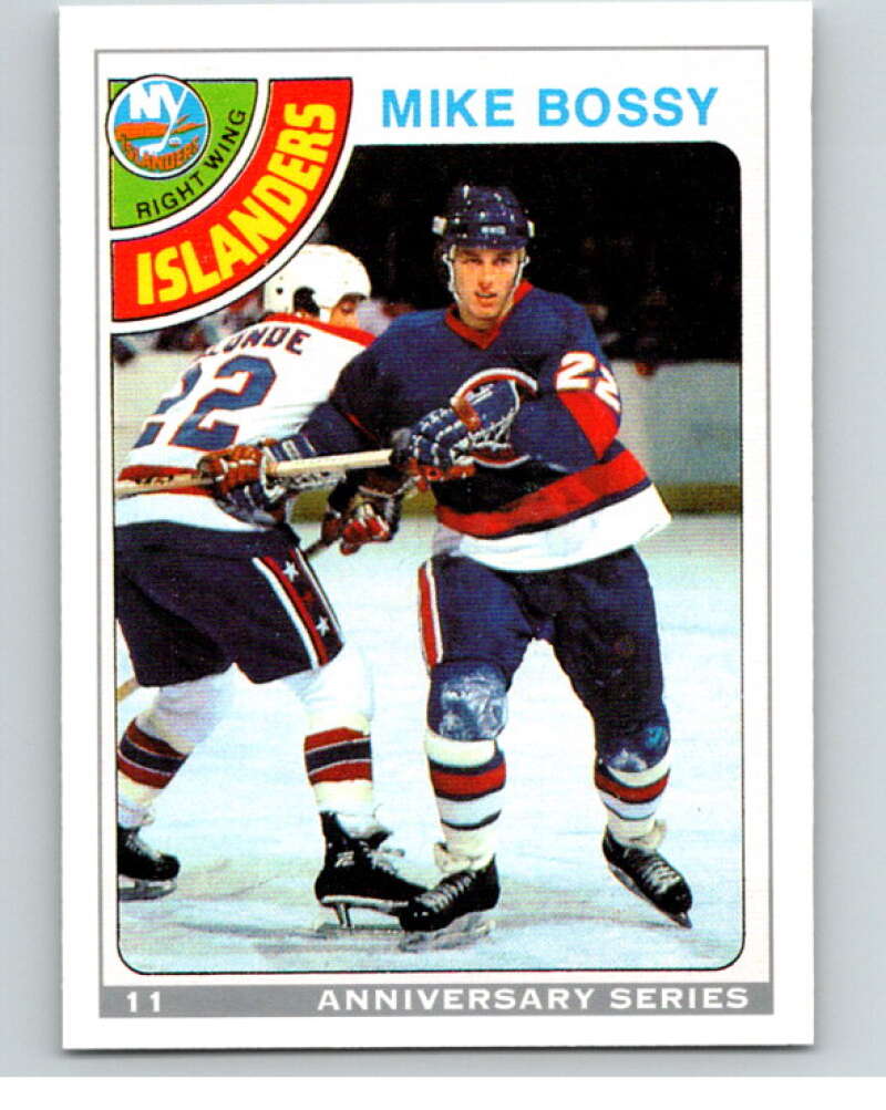 1992-93 O-Pee-Chee 25th Anniversary Inserts #11 Mike Bossy V65074 Image 1