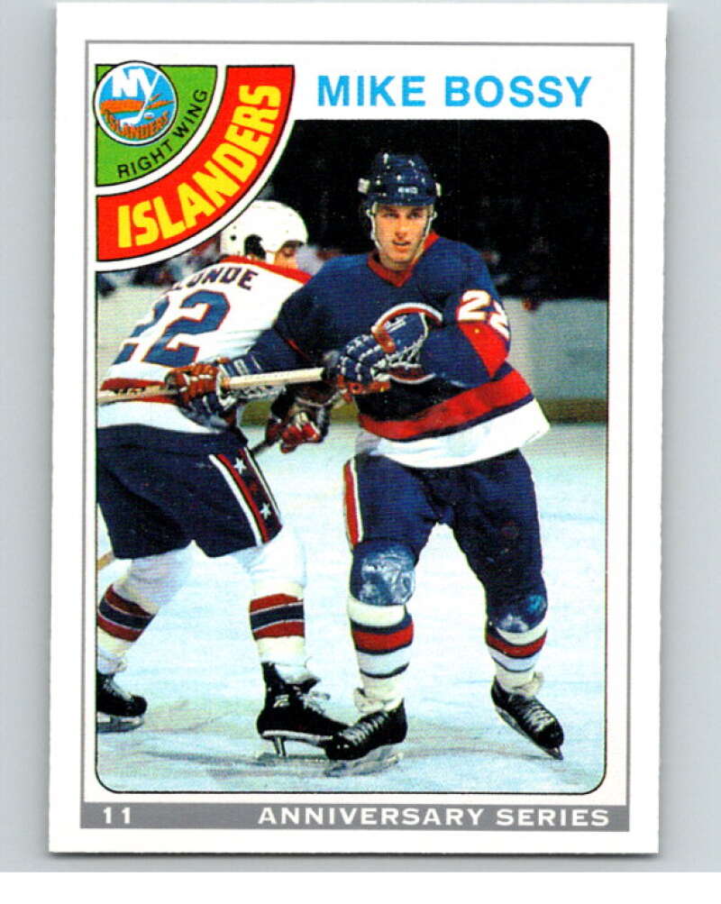 1992-93 O-Pee-Chee 25th Anniversary Inserts #11 Mike Bossy V65075 Image 1