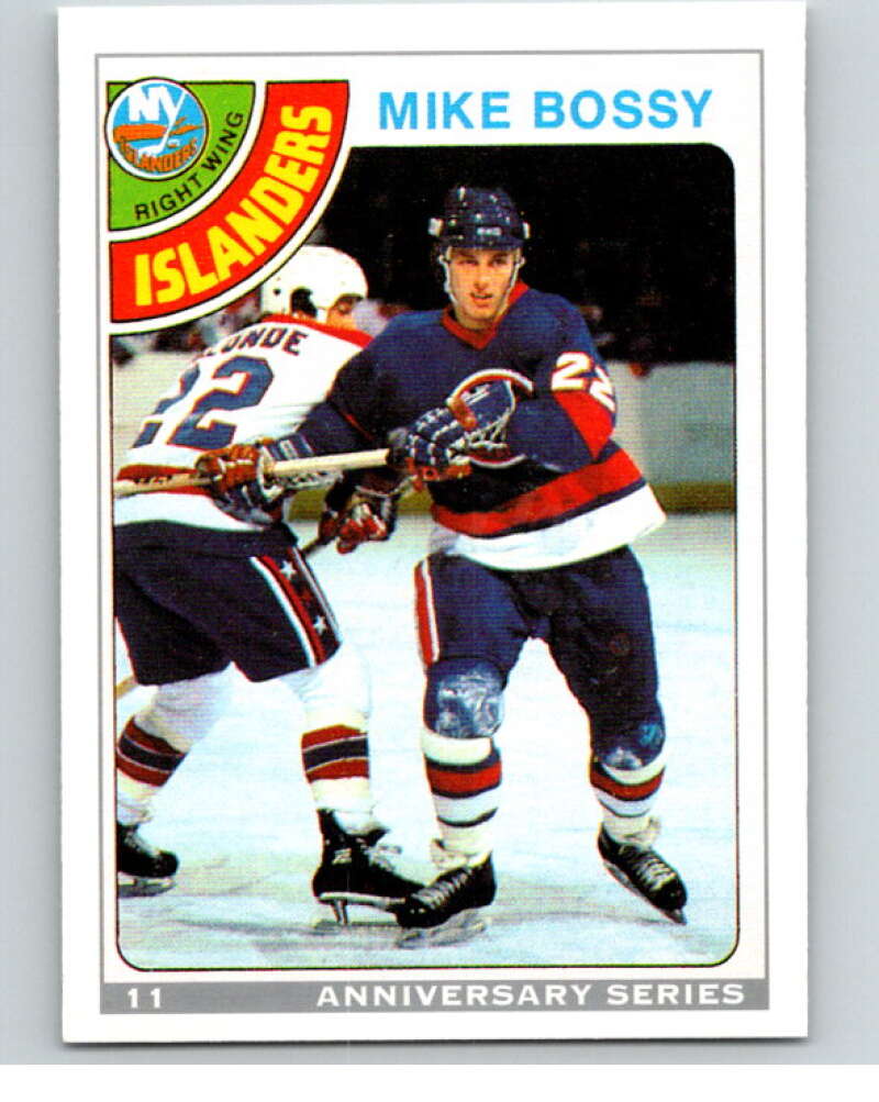 1992-93 O-Pee-Chee 25th Anniversary Inserts #11 Mike Bossy V65076 Image 1