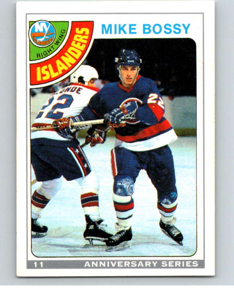 1992-93 O-Pee-Chee 25th Anniversary Inserts #11 Mike Bossy V65077 Image 1