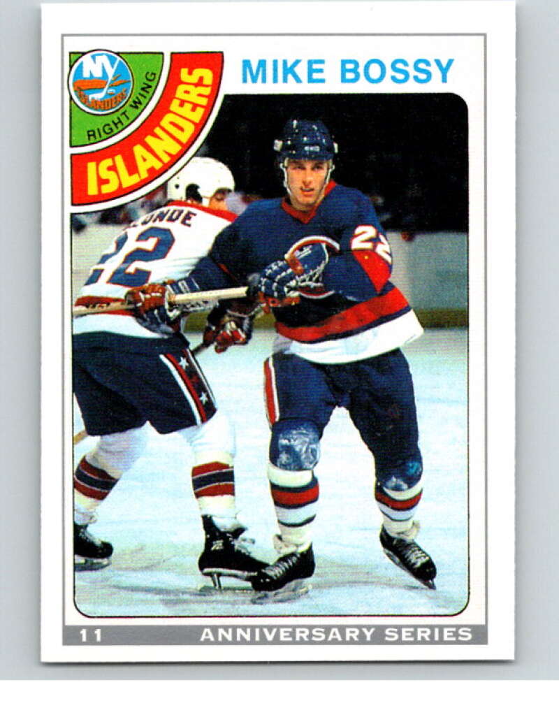 1992-93 O-Pee-Chee 25th Anniversary Inserts #11 Mike Bossy V65078 Image 1
