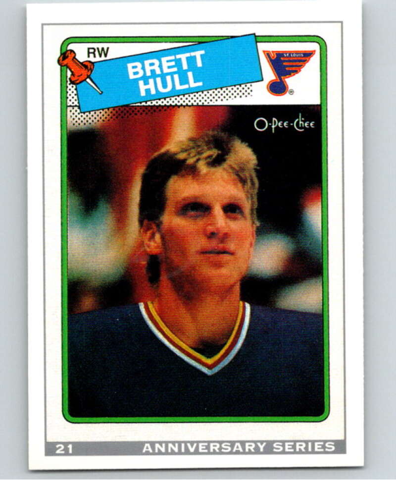 1992-93 O-Pee-Chee 25th Anniversary Inserts #21 Brett Hull V65107 Image 1