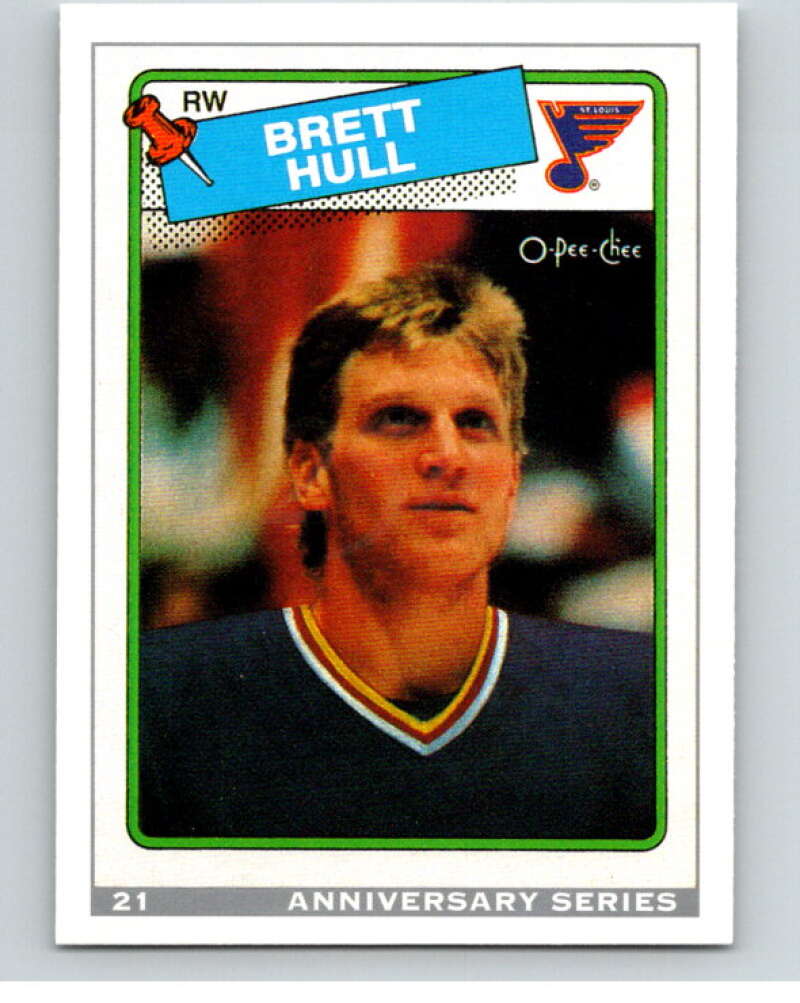 1992-93 O-Pee-Chee 25th Anniversary Inserts #21 Brett Hull V65108 Image 1