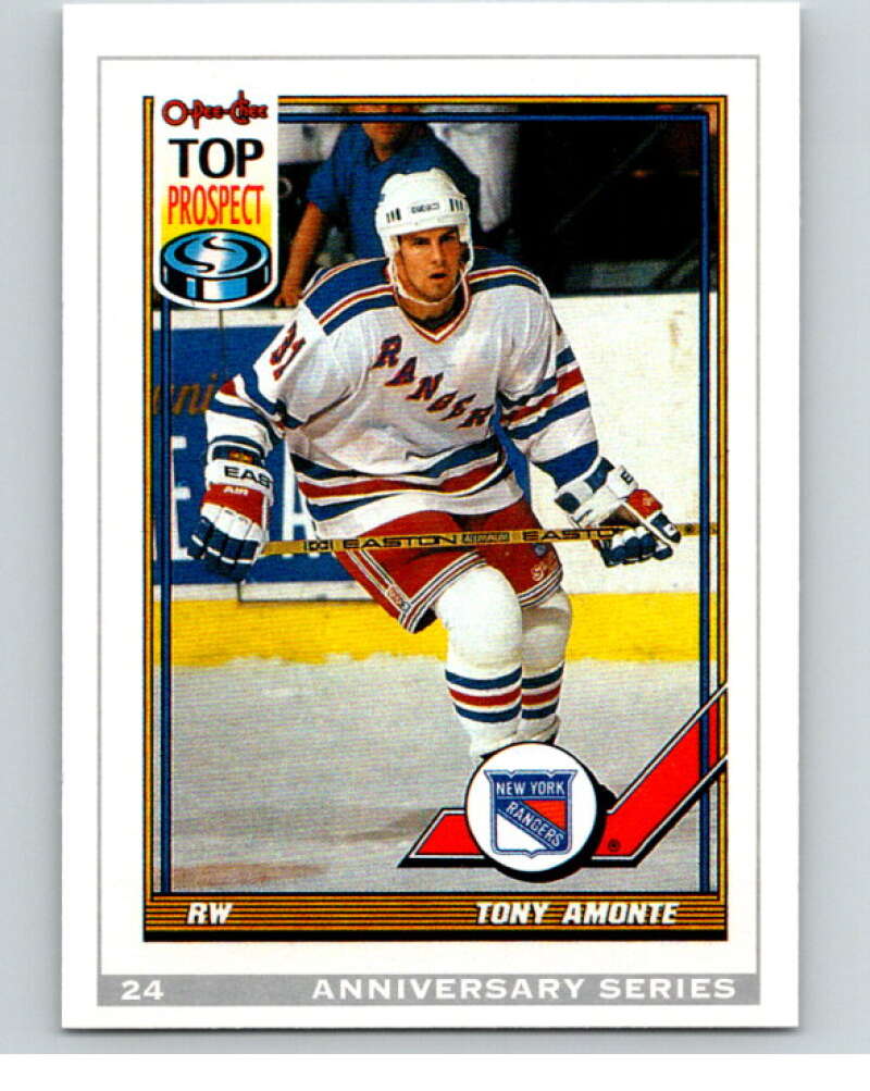 1992-93 O-Pee-Chee 25th Anniversary Inserts #24 Tony Amonte V65115 Image 1