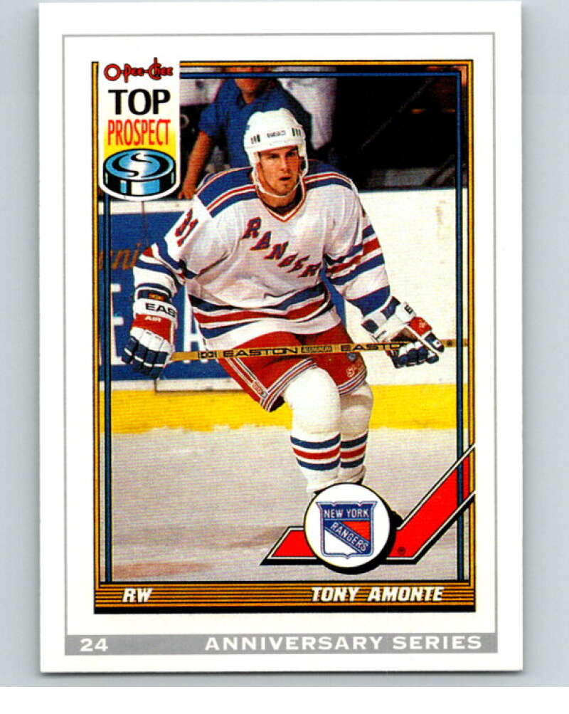 1992-93 O-Pee-Chee 25th Anniversary Inserts #24 Tony Amonte V65118 Image 1