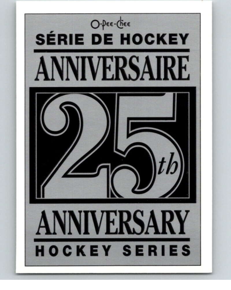 1992-93 O-Pee-Chee 25th Anniversary Inserts #NNO Checklist V65120 Image 1