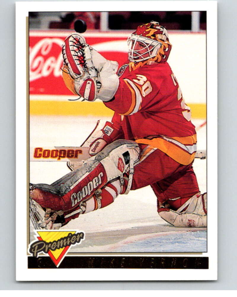 1993-94 Topps Premier Gold #15 Mike Vernon Calgary Flames V65194 Image 1