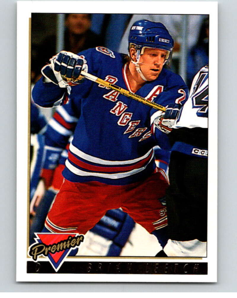 1993-94 Topps Premier Gold #25 Brian Leetch New York Rangers V65197 Image 1