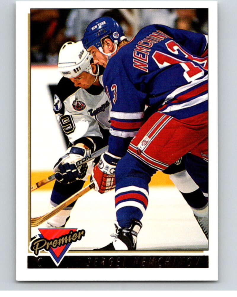 1993-94 Topps Premier Gold #42 Sergei Nemchinov New York Rangers V65200 Image 1