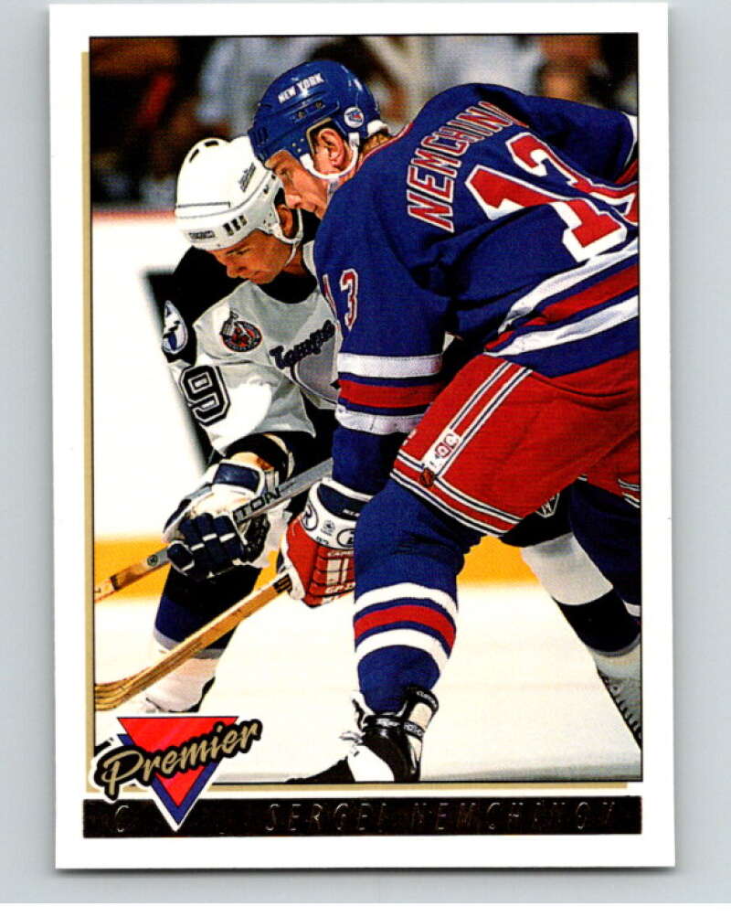 1993-94 Topps Premier Gold #42 Sergei Nemchinov New York Rangers V65201 Image 1