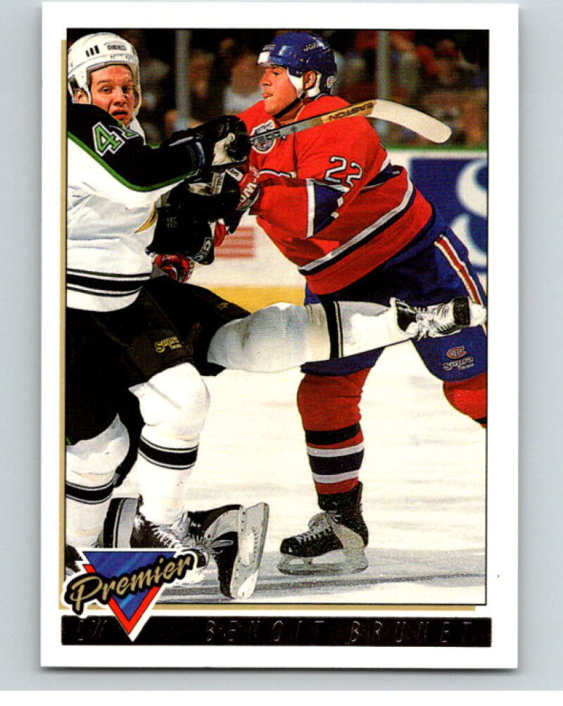 1993-94 Topps Premier Gold #84 Benoit Brunet Montreal Canadiens V65210 Image 1
