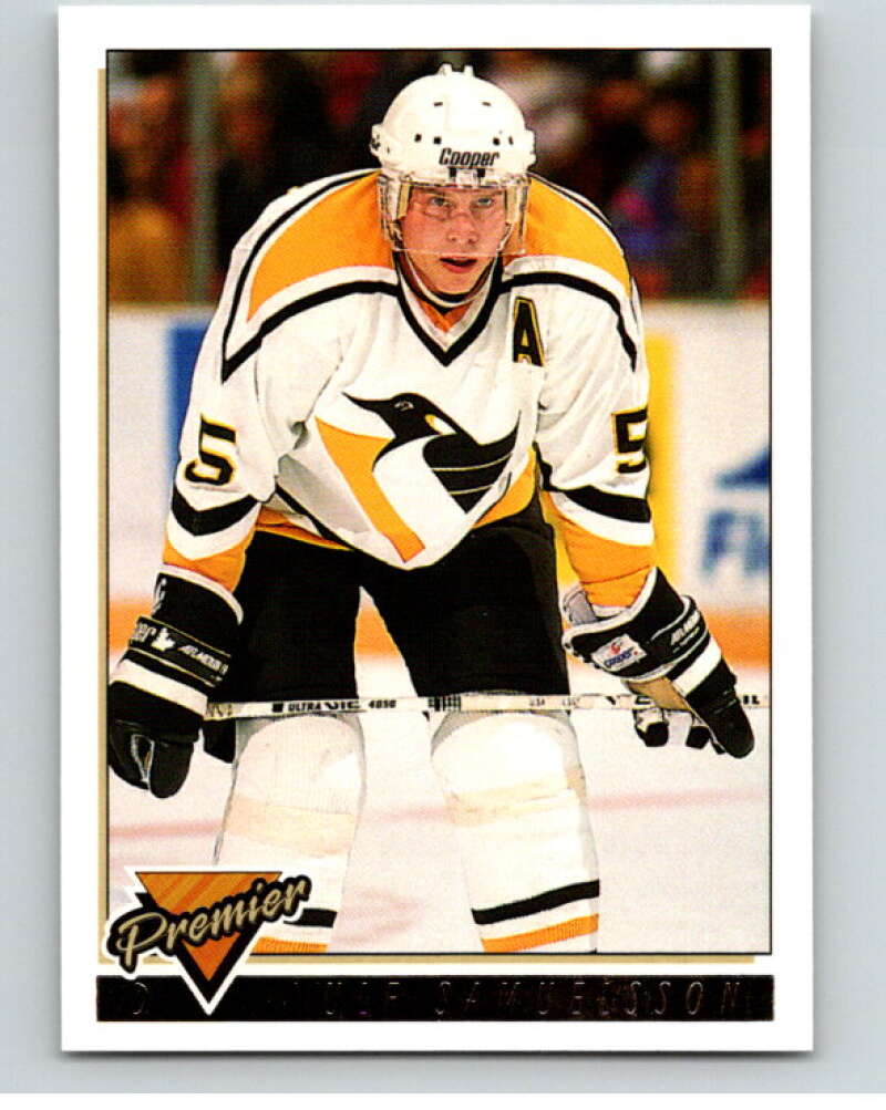 1993-94 Topps Premier Gold #132 Ulf Samuelsson Pittsburgh Penguins V65219 Image 1