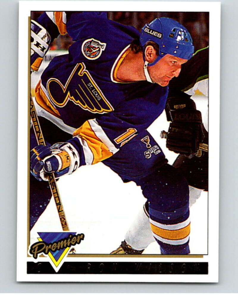 1993-94 Topps Premier Gold #194 Ron Wilson St. Louis Blues V65228 Image 1