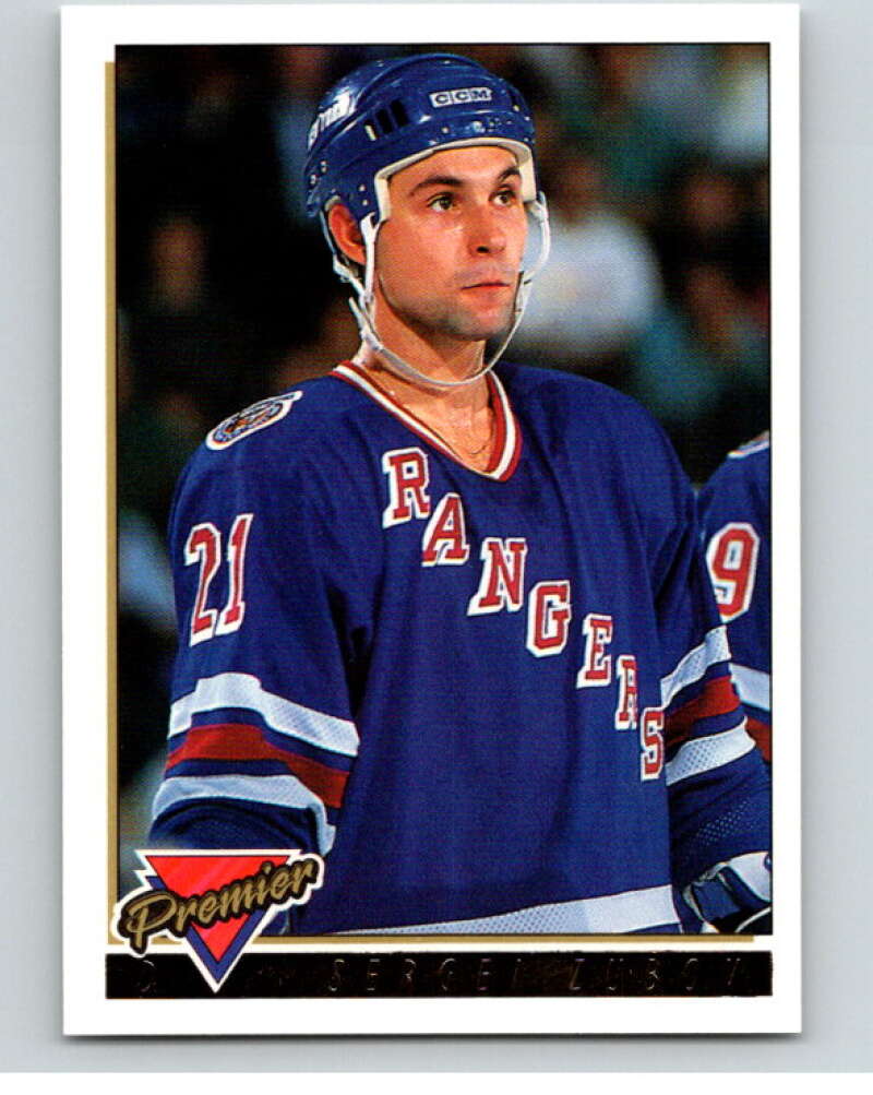 1993-94 Topps Premier Gold #217 Sergei Zubov New York Rangers V65232 Image 1