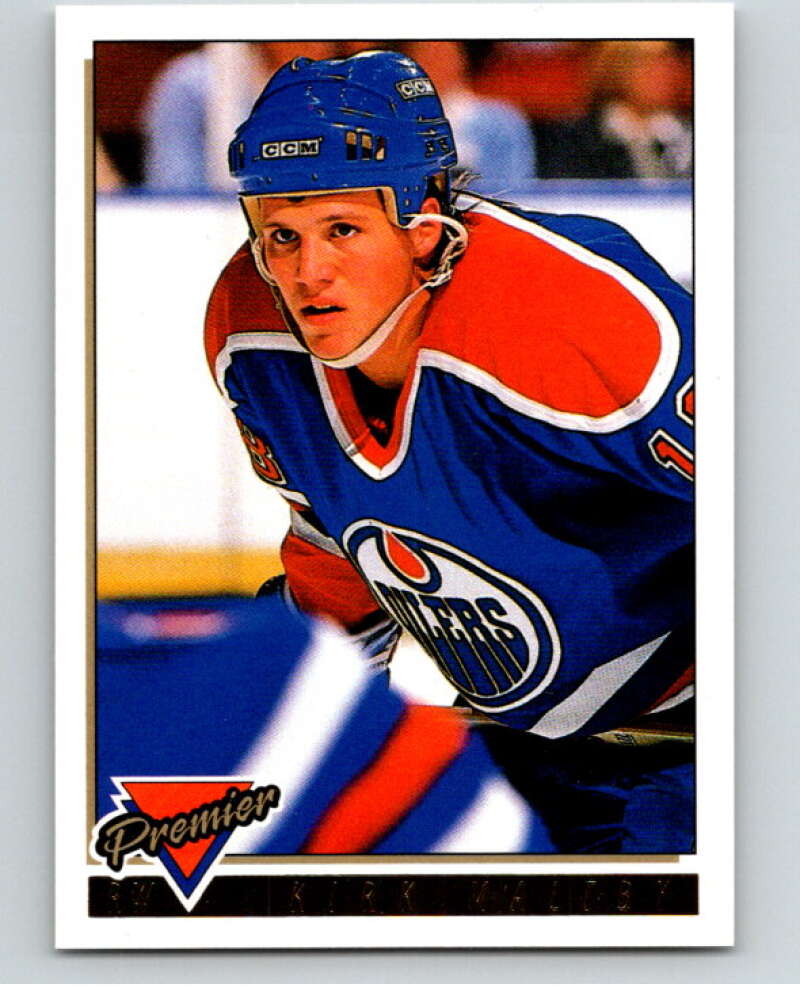 1993-94 Topps Premier Gold #290 Kirk Maltby RC Rookie Edmonton Oilers V65245 Image 1