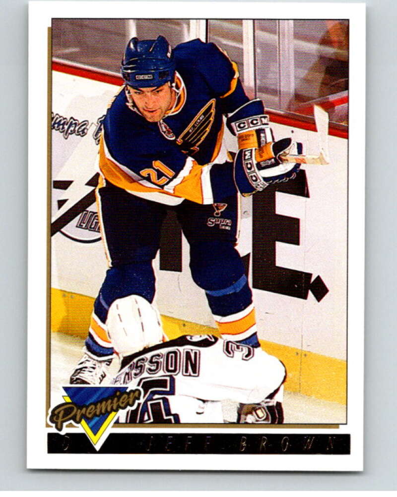 1993-94 Topps Premier Gold #363 Jeff Brown St. Louis Blues V65250 Image 1
