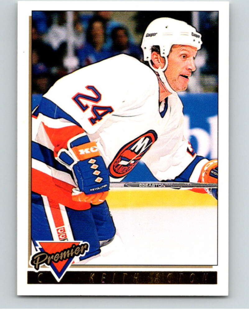 1993-94 Topps Premier Gold #407 Keith Acton New York Islanders V65252 Image 1