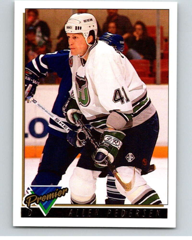 1993-94 Topps Premier Gold #439 Allen Pedersen Hartford Whalers V65256 Image 1
