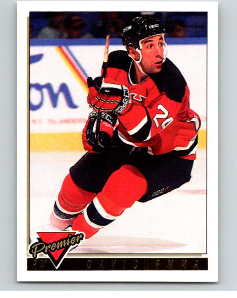 1993-94 Topps Premier Gold #448 David Emma New Jersey Devils V65257 Image 1
