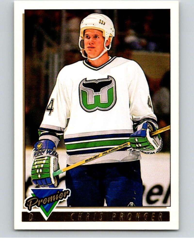 1993-94 Topps Premier Gold #485 Chris Pronger Hartford Whalers V65258 Image 1