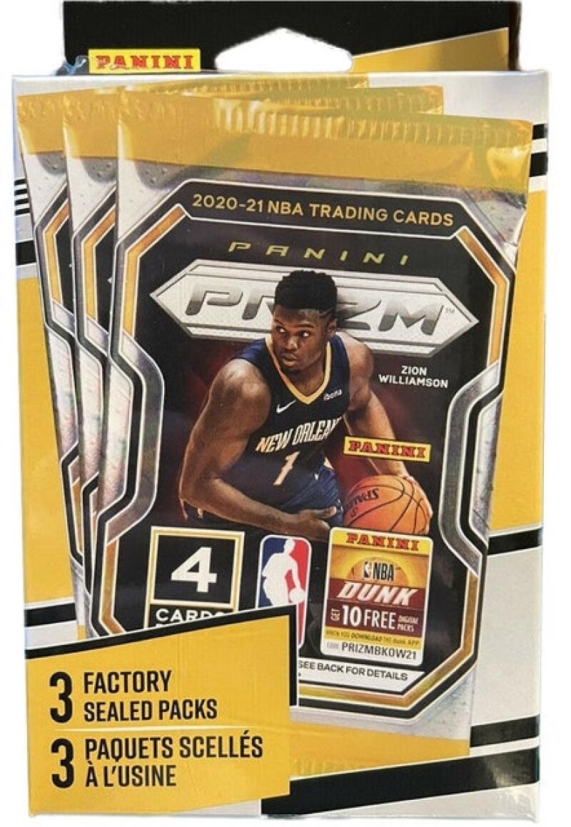2020-21 Panini Prizm Basketball NBA 3 Pack Sealed Box Image 1