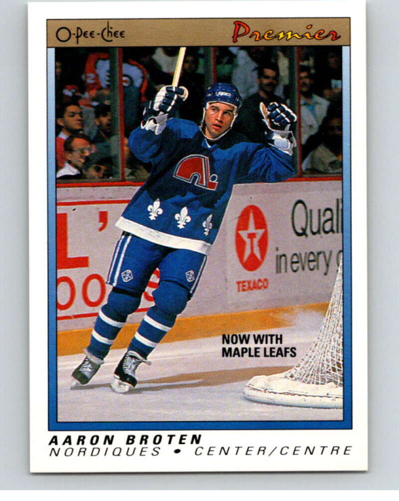 1990-91 OPC Premier #10 Aaron Broten V65277 Image 1